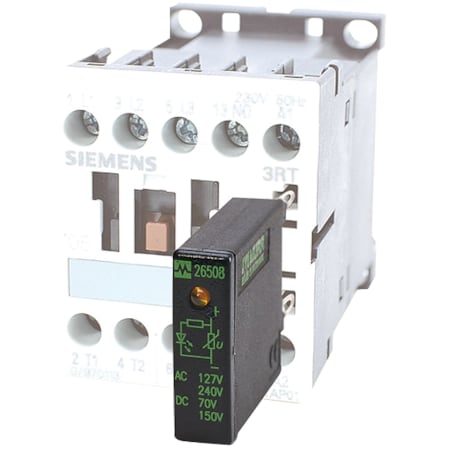 Murrelektronik SIEMENS CONTACTOR SUPPRESSOR, Diode and LED, 24VDC, S00-LGL-24-S 26501